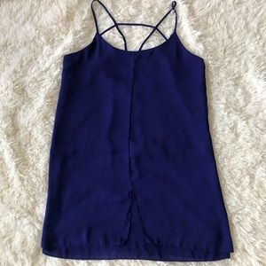 Royal blue shift dress